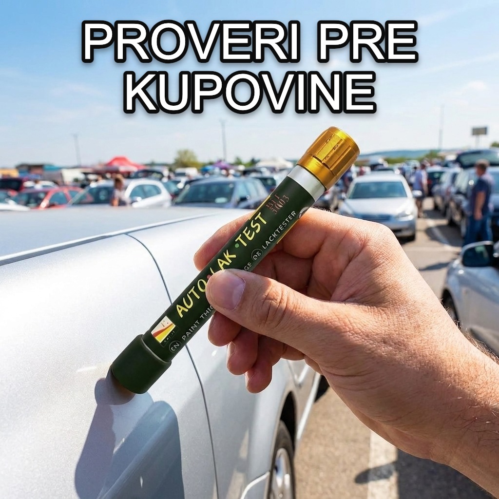 Provera farbanog auta meračem debljine laka pre kupovine