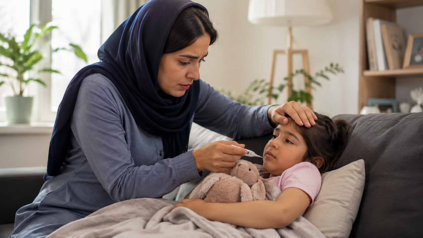 نمای آموزشی سرماخوردگی و سرفه در کودک