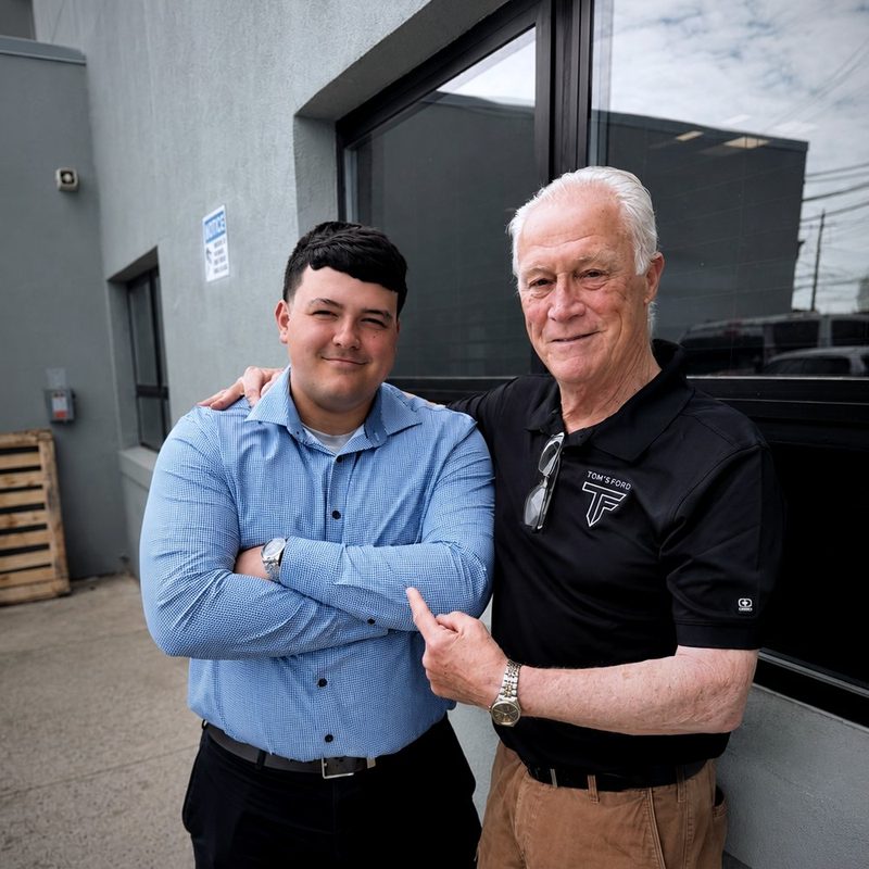 Billy and Gerry, Sales at Tom's Ford