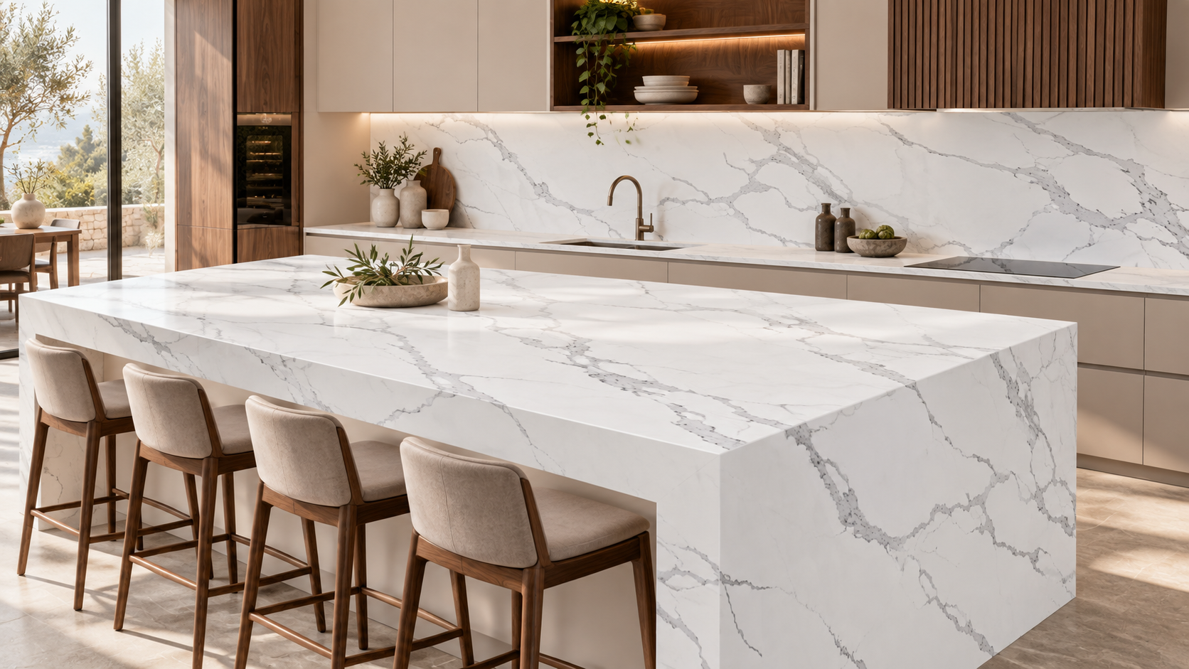 Antalya NobleStone worktop in a Stone Pro kitchen visualisation