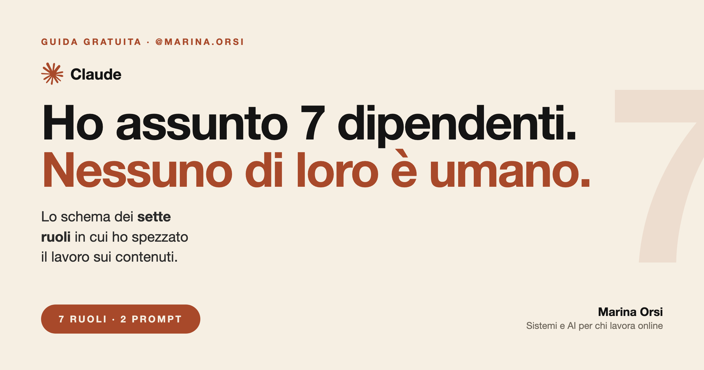Ho assunto 7 dipendenti. Nessuno di loro è umano.