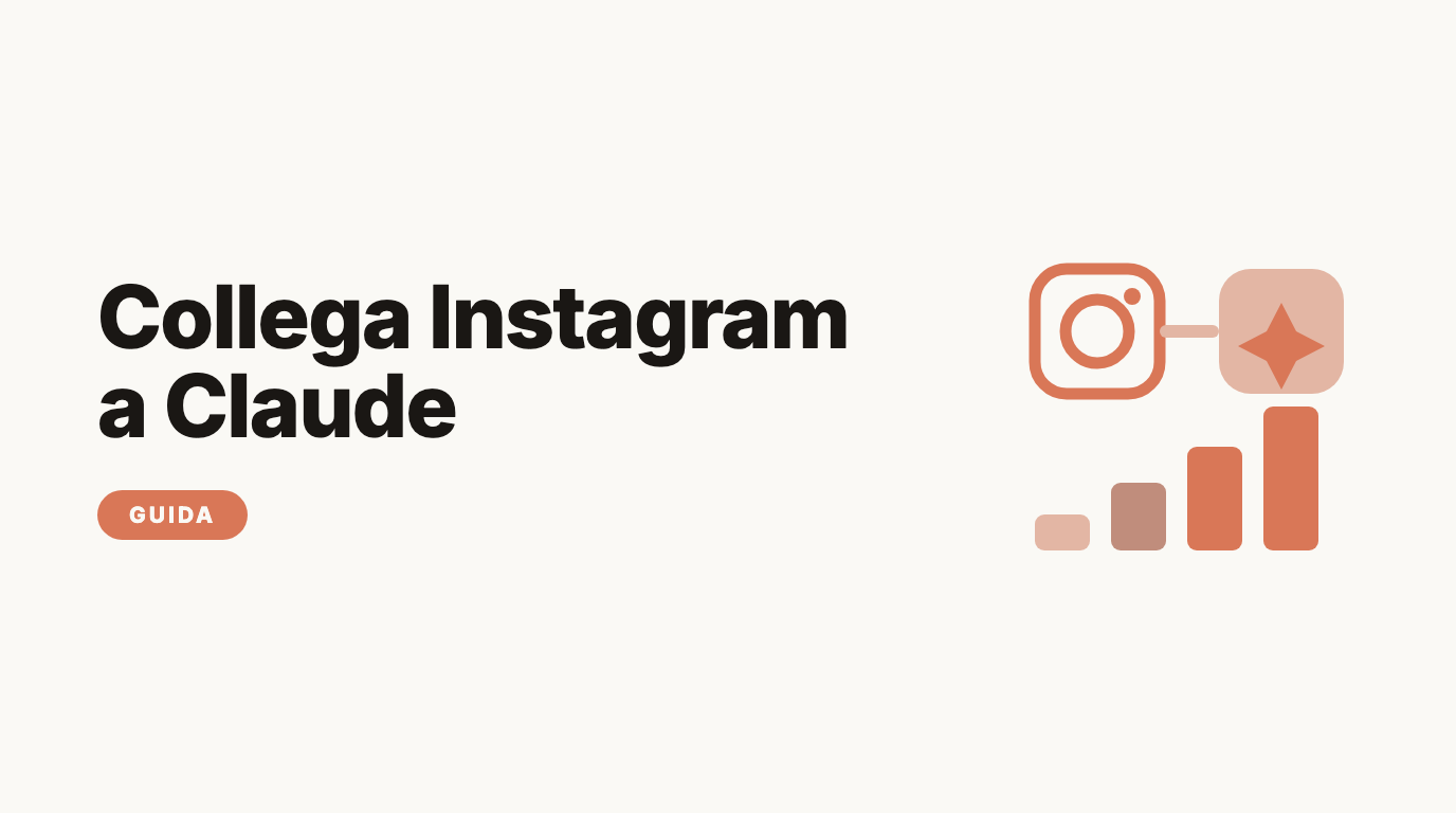 Collega Instagram a Claude: l'analisi del profilo sui dati veri