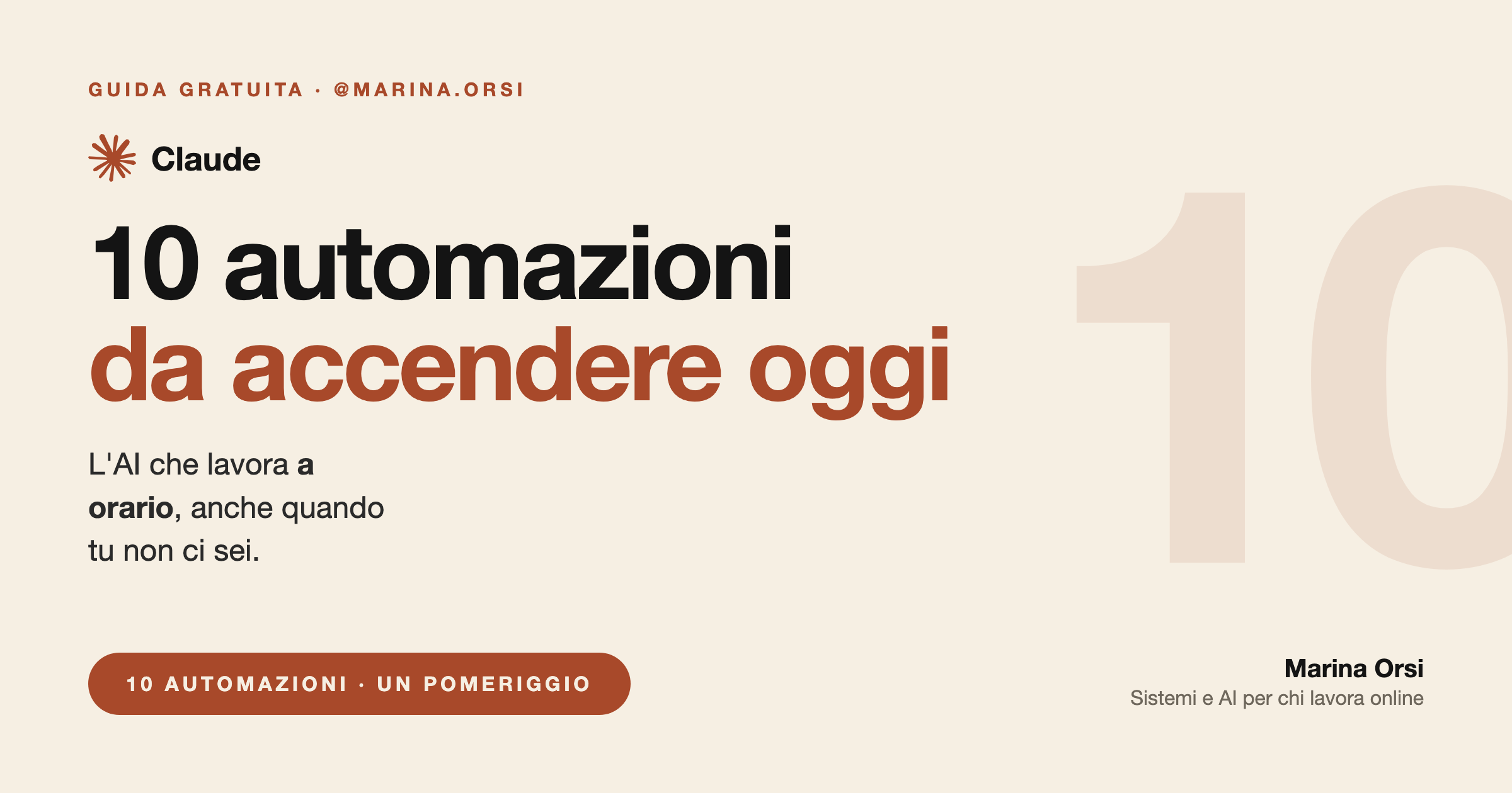 10 automazioni da accendere oggi con Claude o ChatGPT