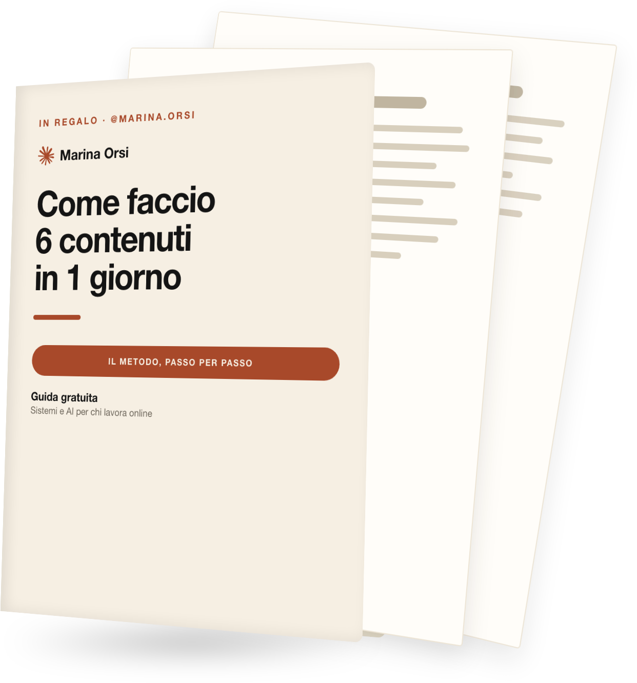 La guida «Come faccio 6 contenuti in 1 giorno»