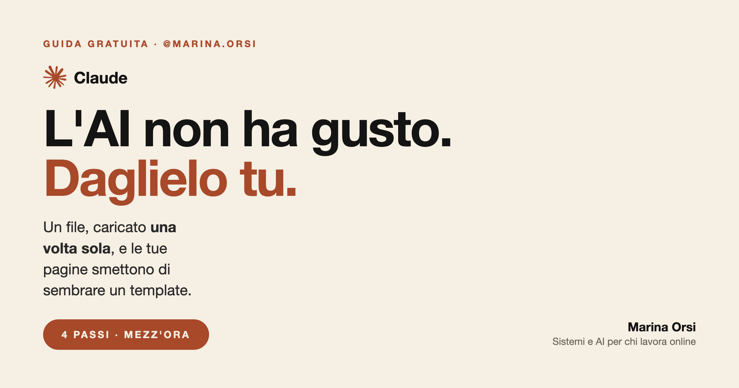 Un file solo, e l'AI smette di disegnare a caso