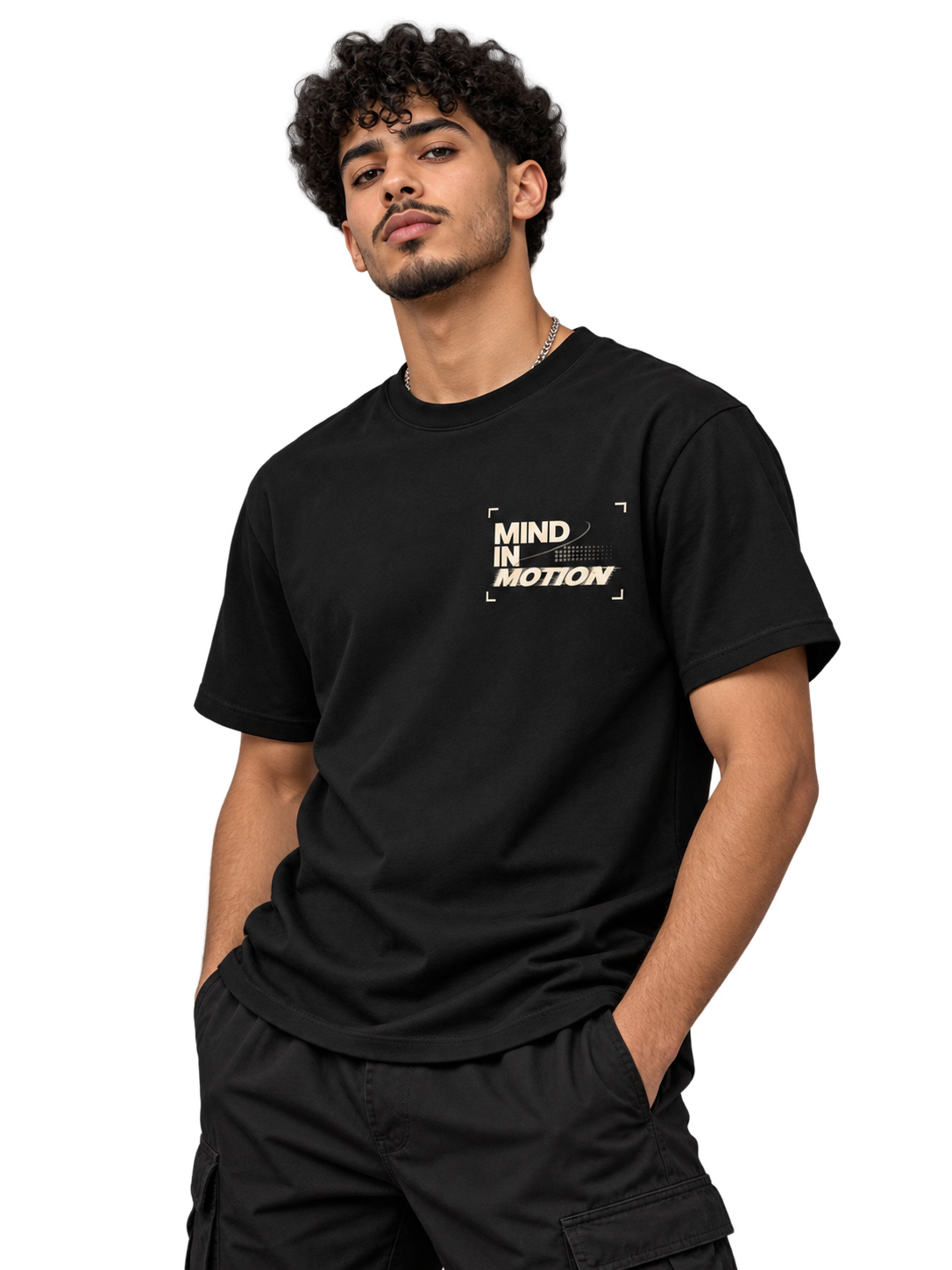 Model wearing MIND IN MOTION