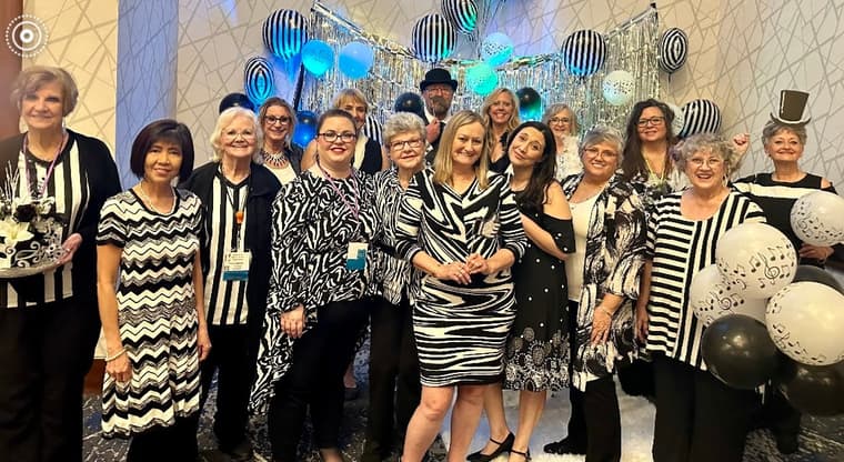 Members celebrating together at the 2023 convention