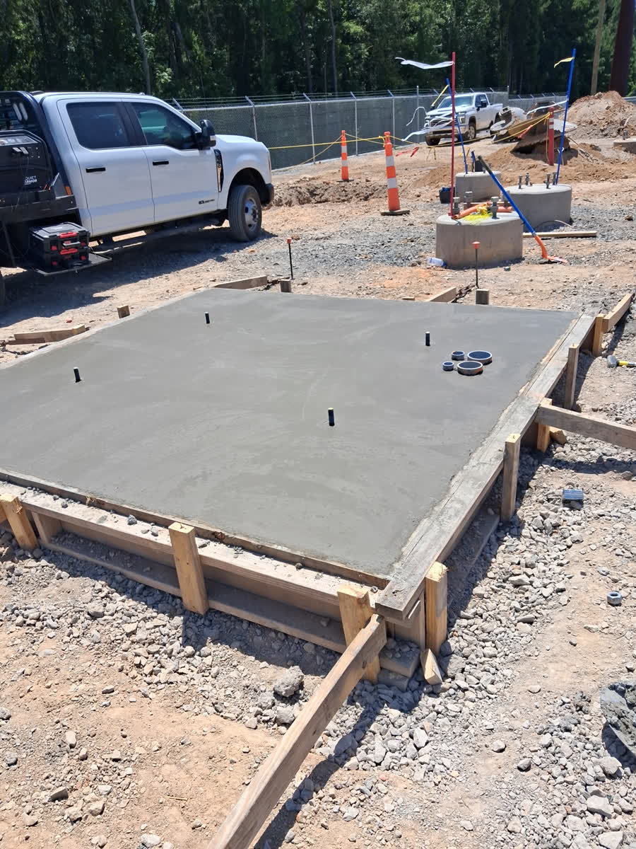 Finished slab-on-grade foundation