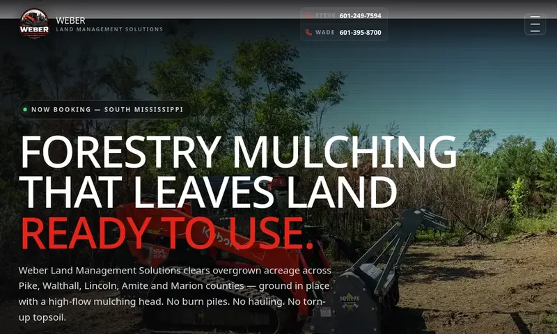 Weber Land Management website by SiteHelper