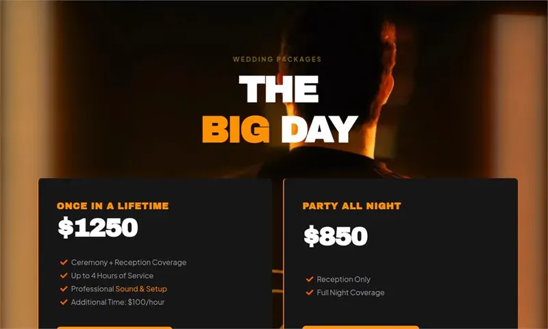 Book DJ Dragon website by SiteHelper