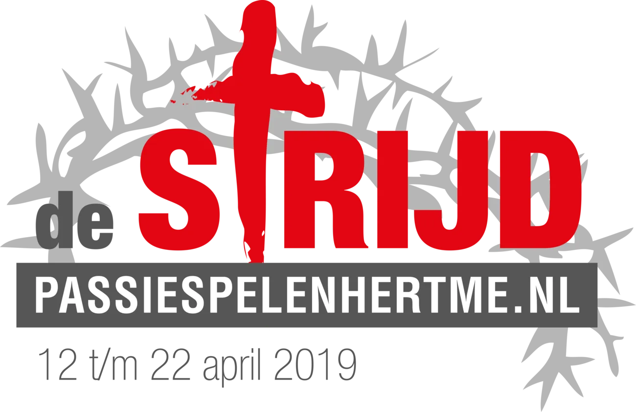 Logo De Strijd voor de passiespelen in Hertme