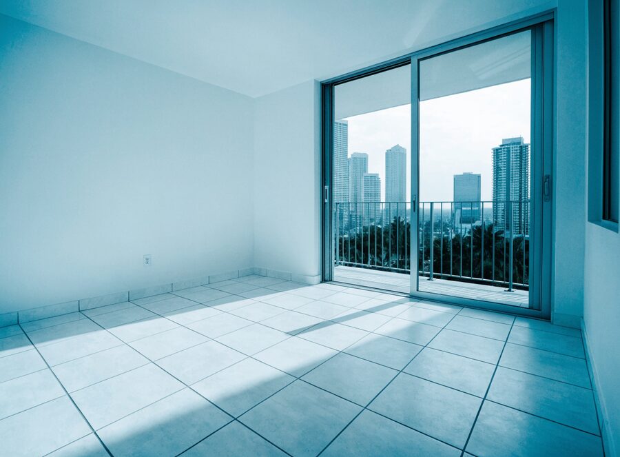 A Miami apartment prepared and ready for a new tenant