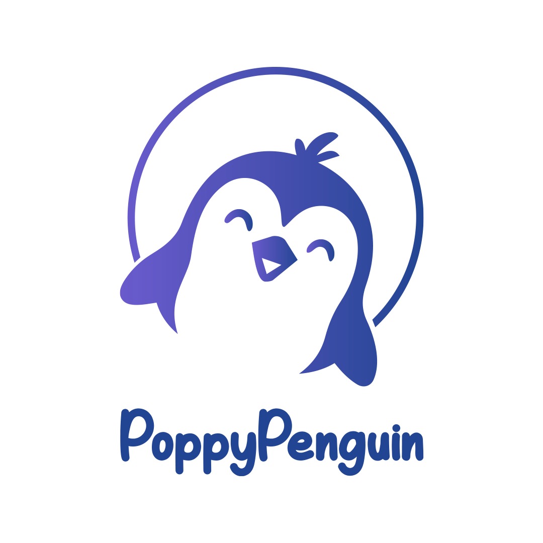 PoppyPenguin logo: home