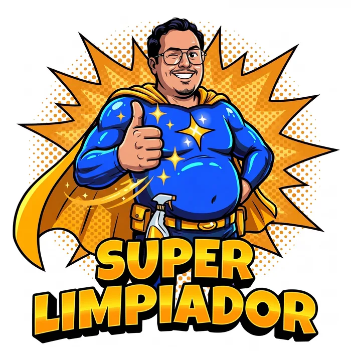 Super Limpiador con el pulgar arriba