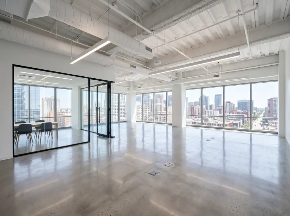 Bright open-plan office suite available for lease