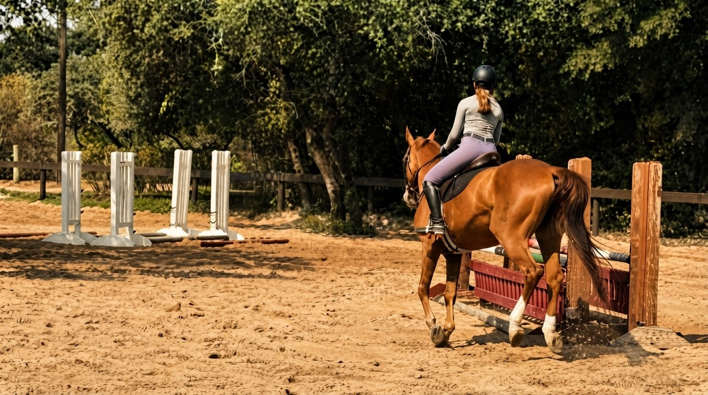 Rider working with a horse in a Switch Willo lesson