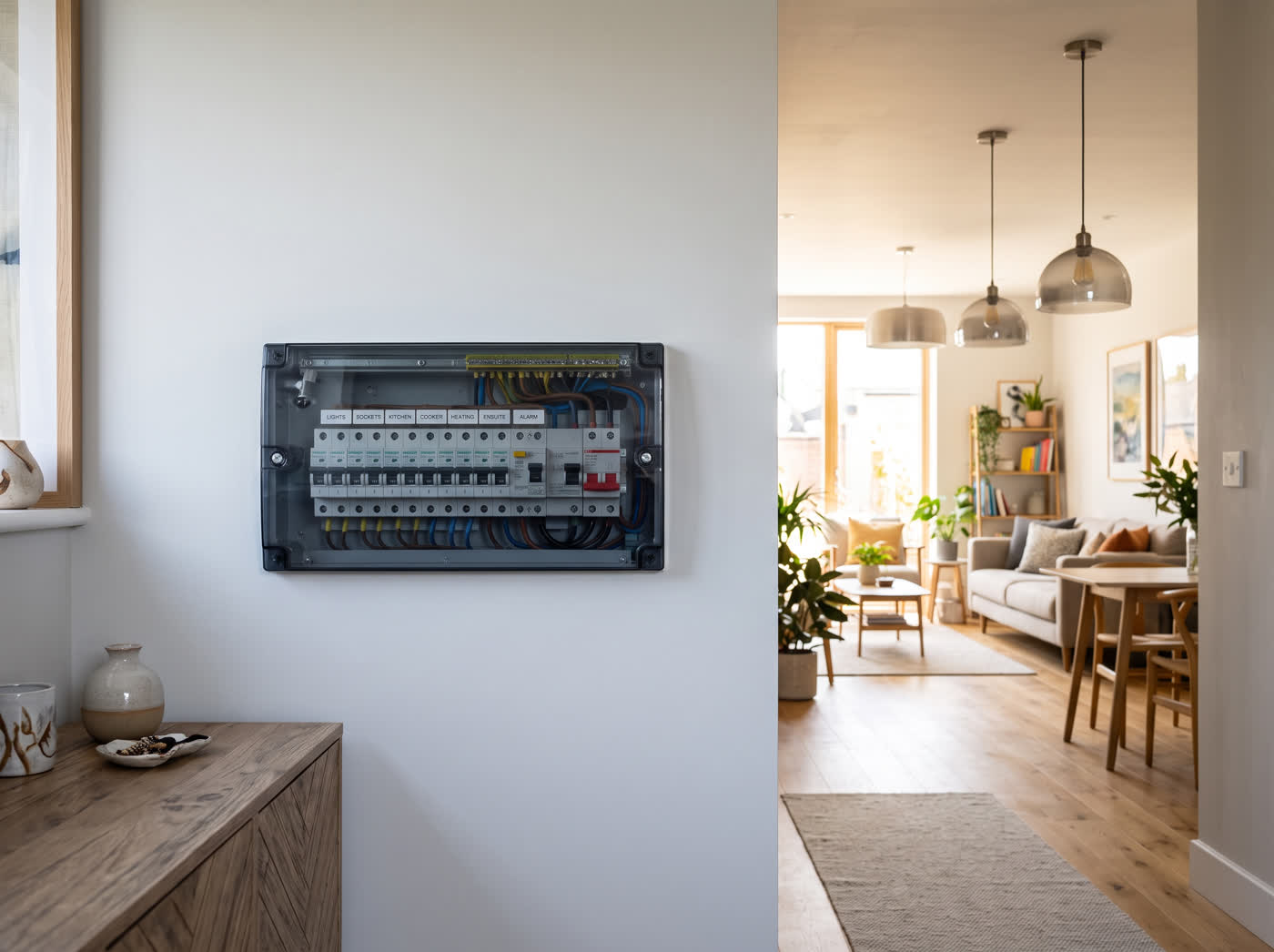 Electrical work by Hull Project Group