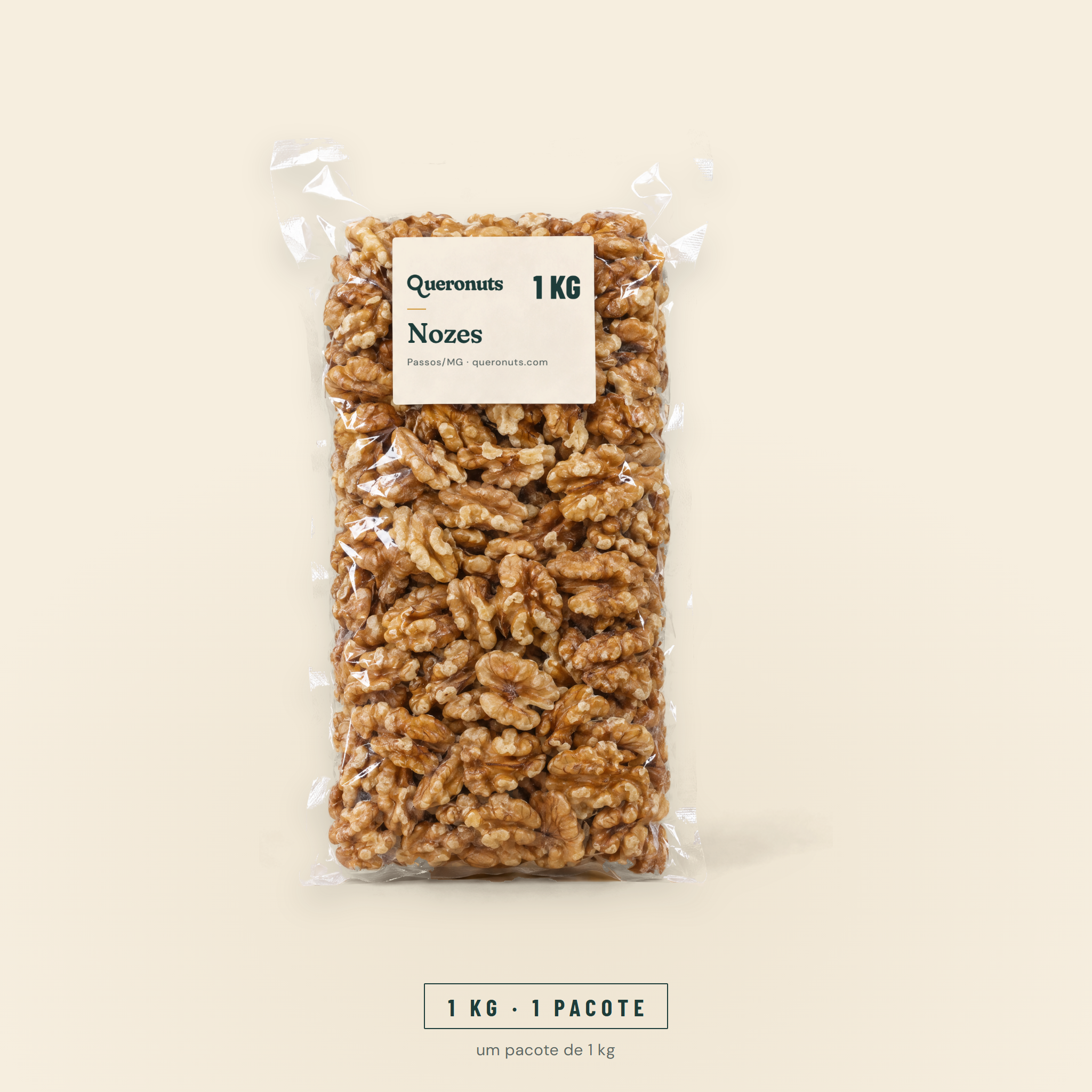 Nozes — 1 kg, 2 ou 3 pacotes · chega lacrado