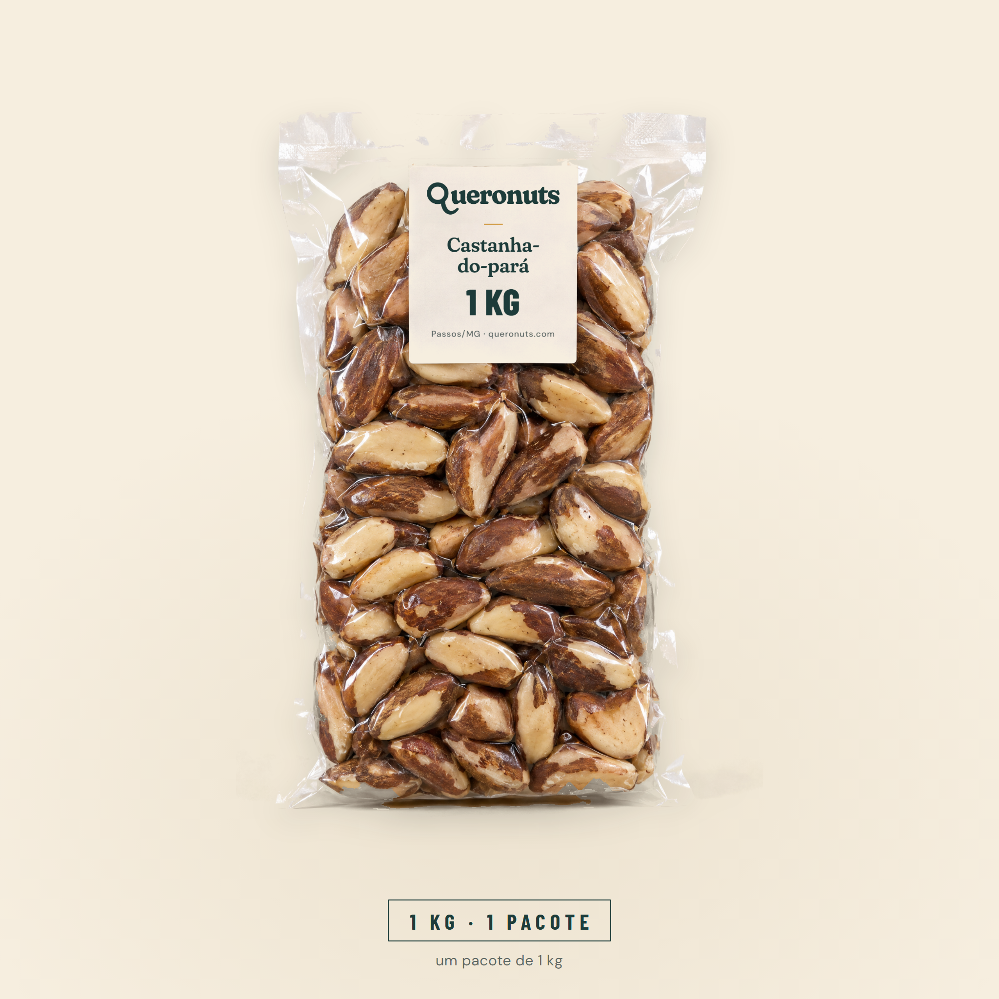 Castanha-do-pará — 1 kg, 2 ou 3 pacotes · chega lacrado