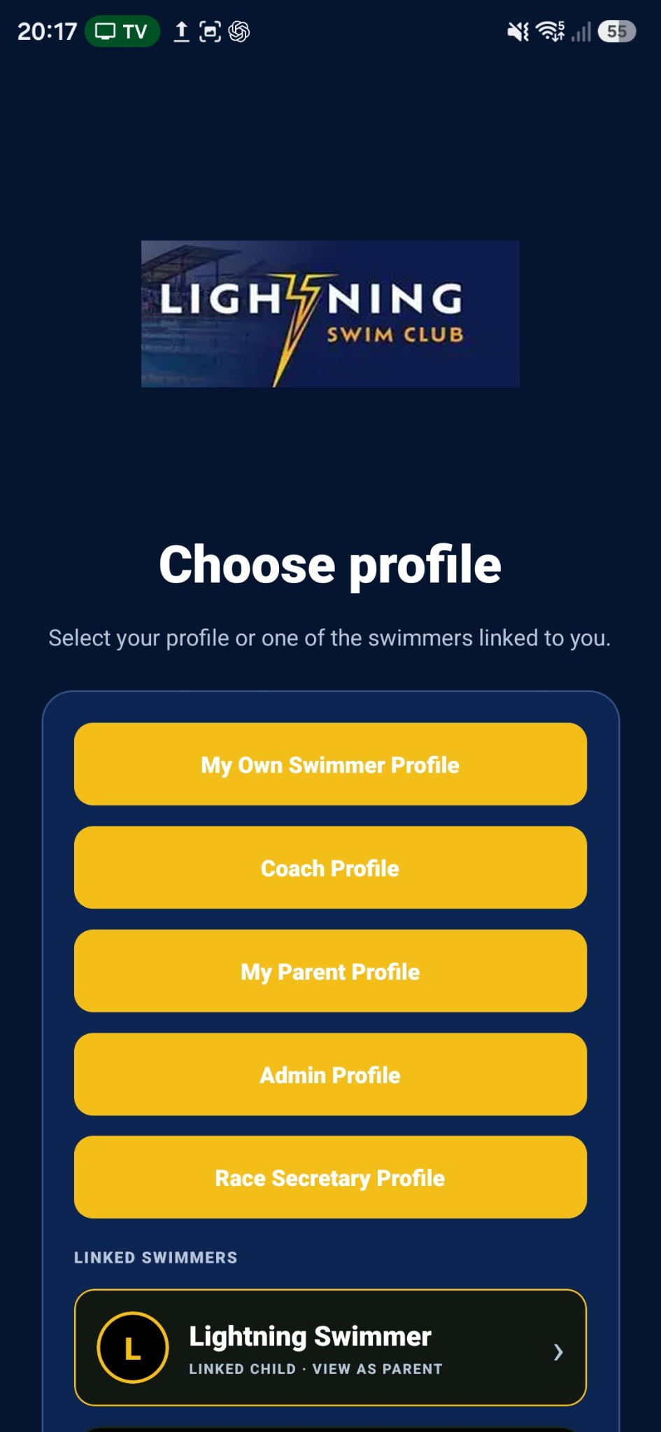 SXC profile chooser