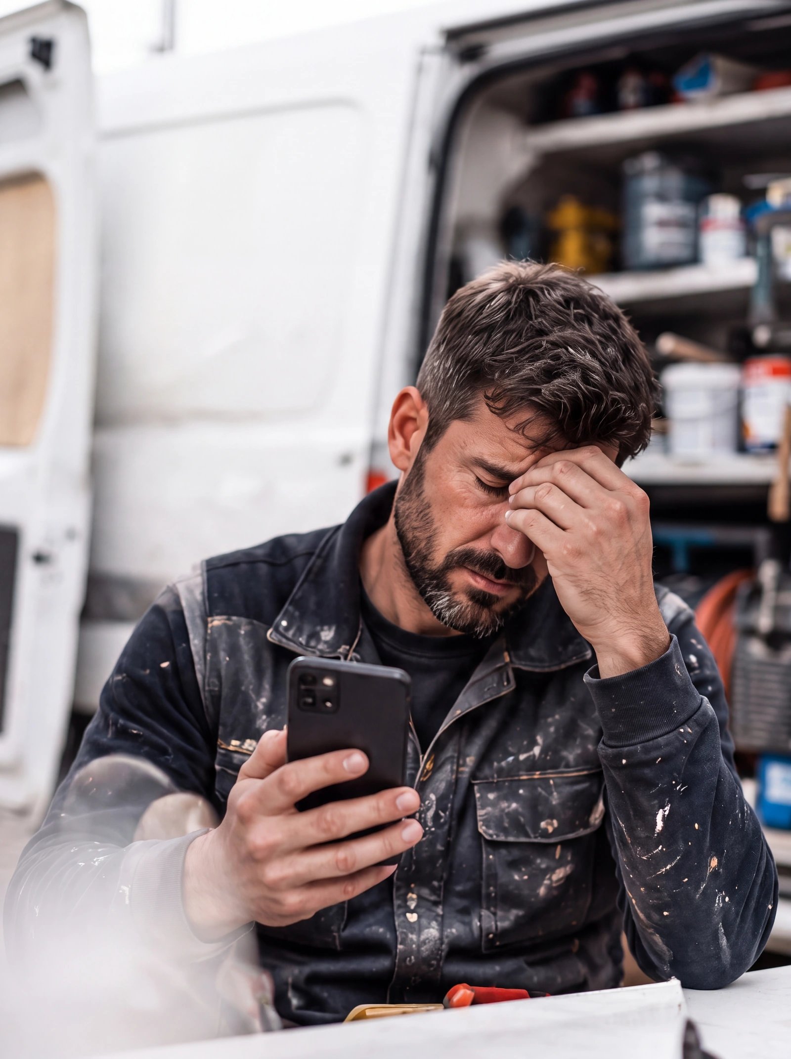 Un artisan consulte ses demandes de clients