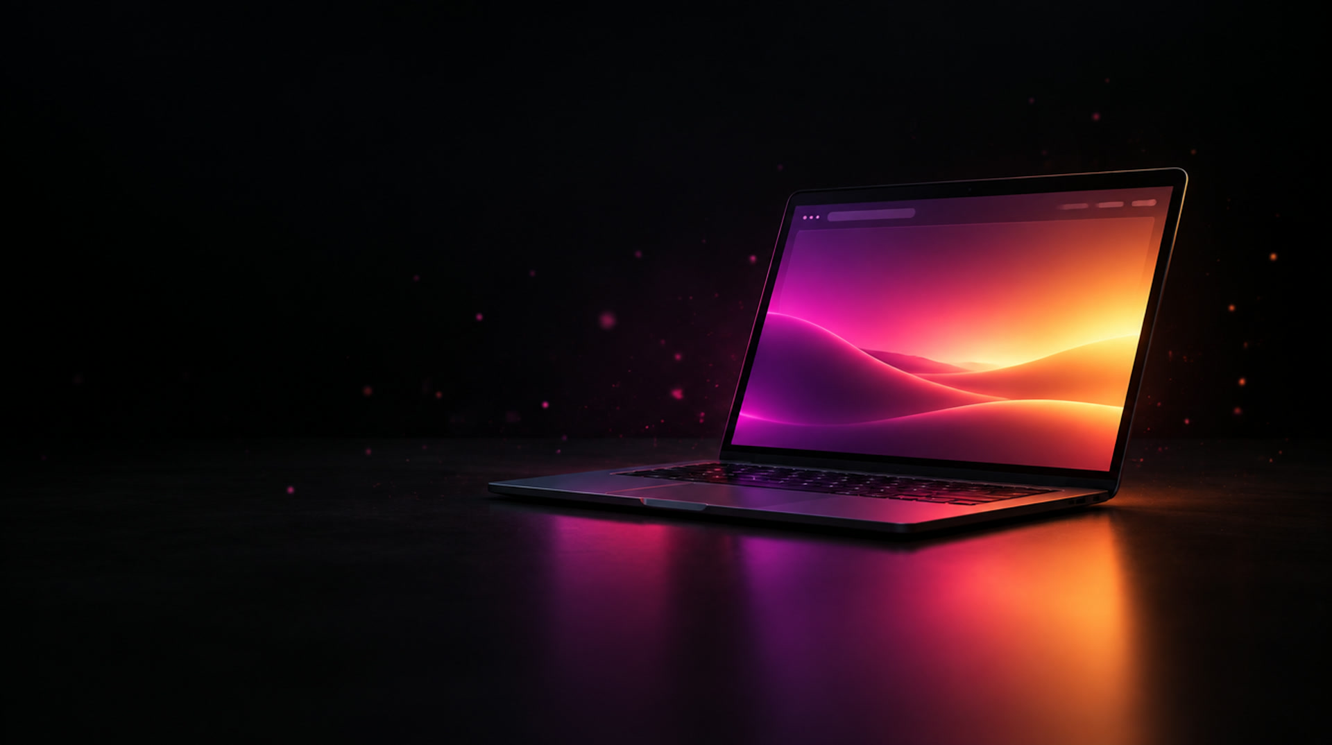 Laptop-Mockup mit Website-Vorschau (Platzhalter)